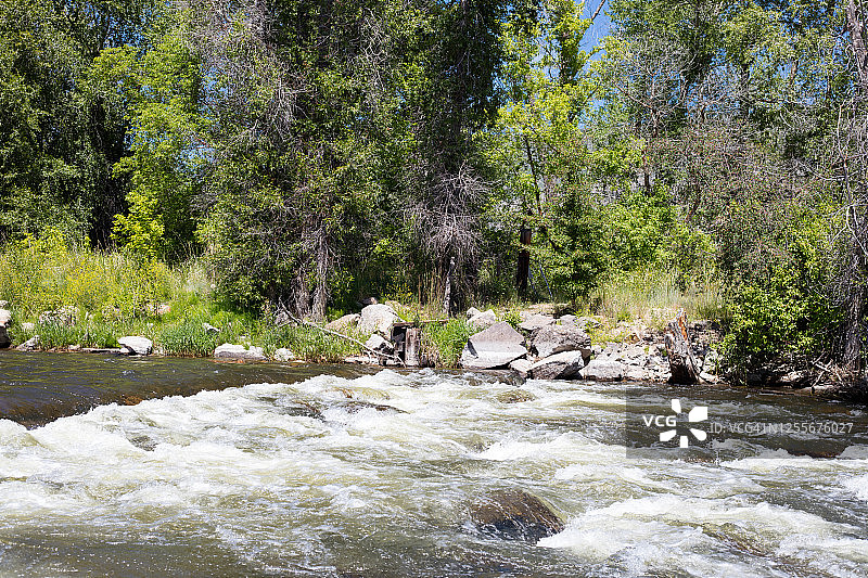 犹他州米德韦普罗沃河图片素材