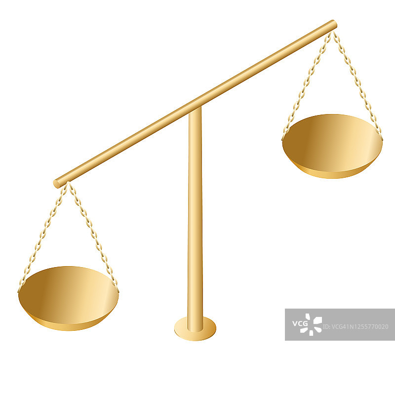 平衡与公正概念矢量插画图片素材