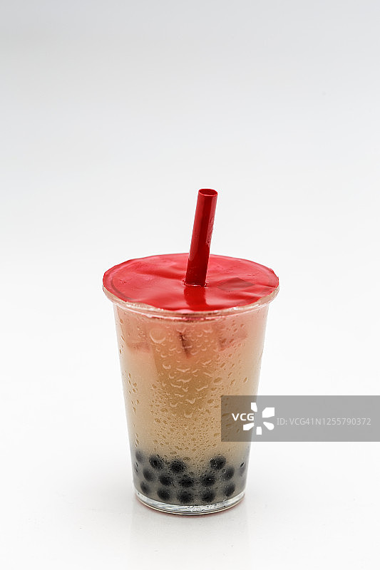 珍珠奶茶微缩模型图片素材