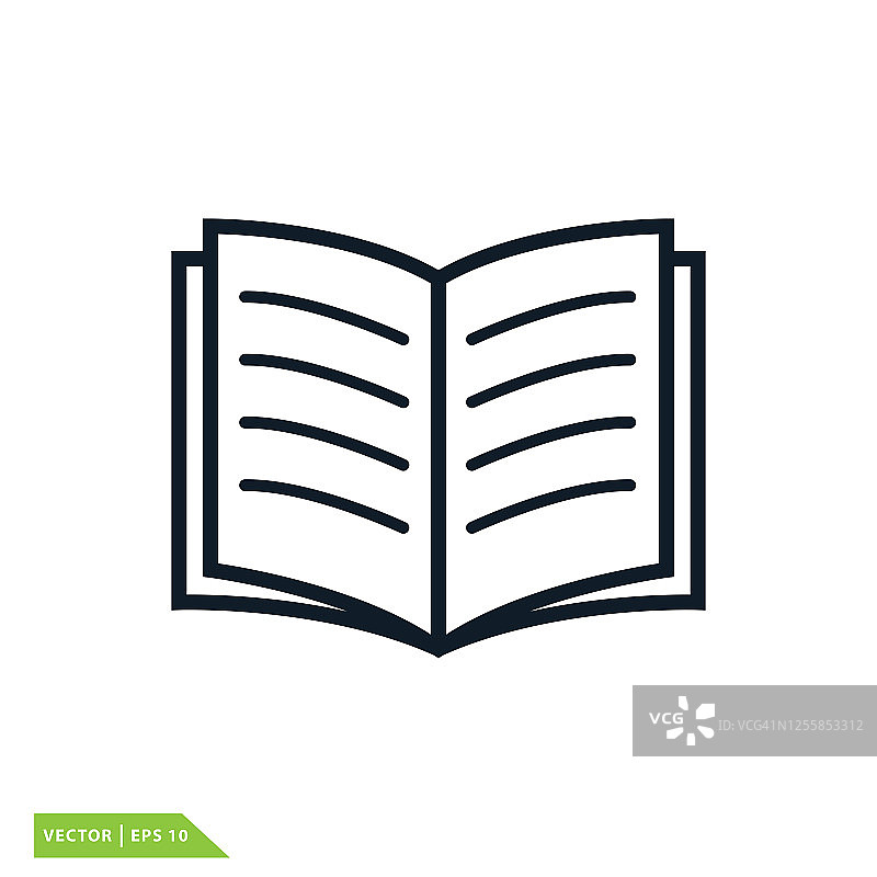 书籍图标矢量logo模板图片素材