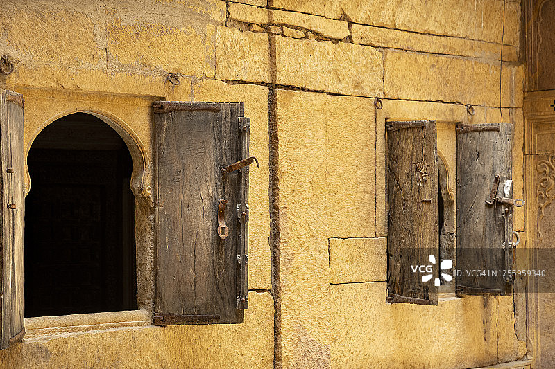 印度拉贾斯坦邦杰伊瑟尔梅尔的帕特旺宅邸图片素材