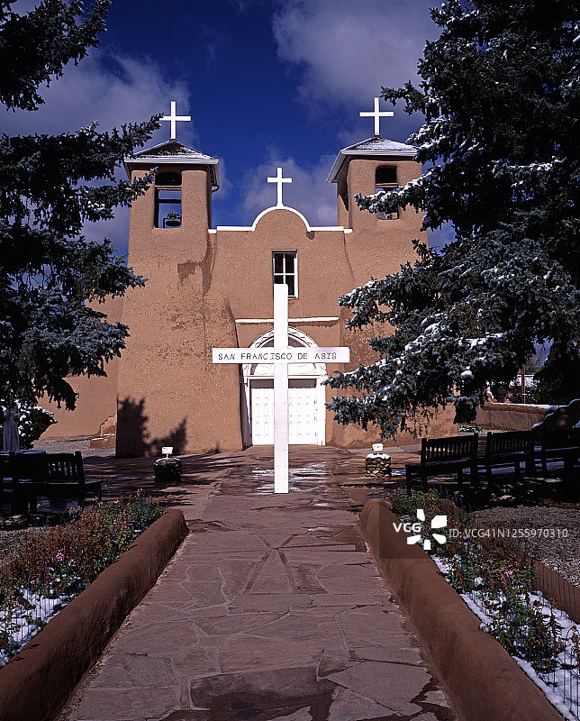 陶斯圣方济各教堂图片素材