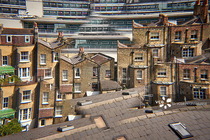 棱镜滤镜城市景观图像图片素材