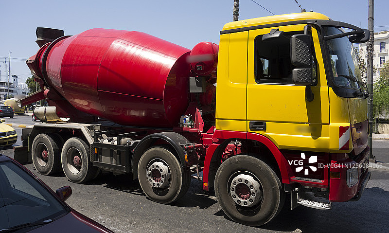 希腊水泥搅拌车图片素材