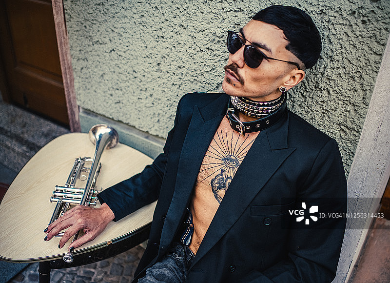 小号演奏者图片素材