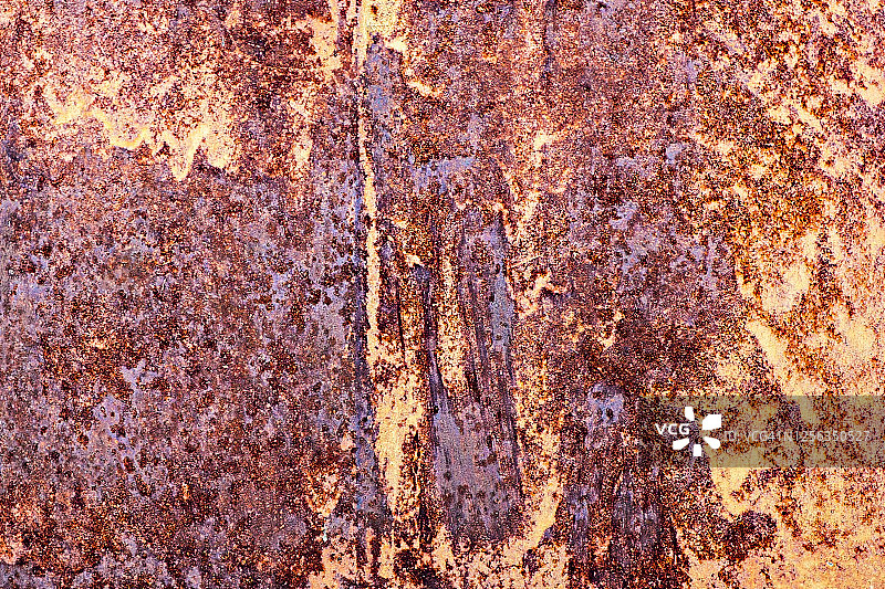 Grunge生锈的金属纹理，锈和氧化金属背景，旧金属铁板图片素材