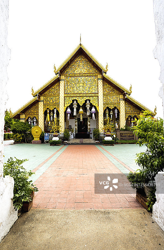 泰国北部南奔府哈里奔猜寺图片素材