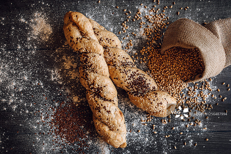 糕点、谷物和芝麻图片素材