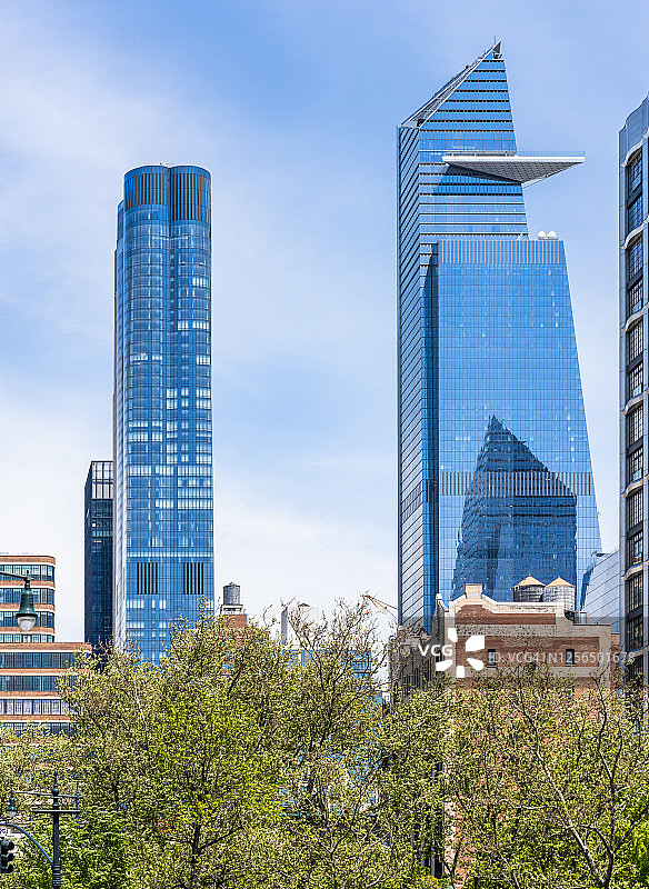 哈德逊城市广场15号和30号——纽约图片素材