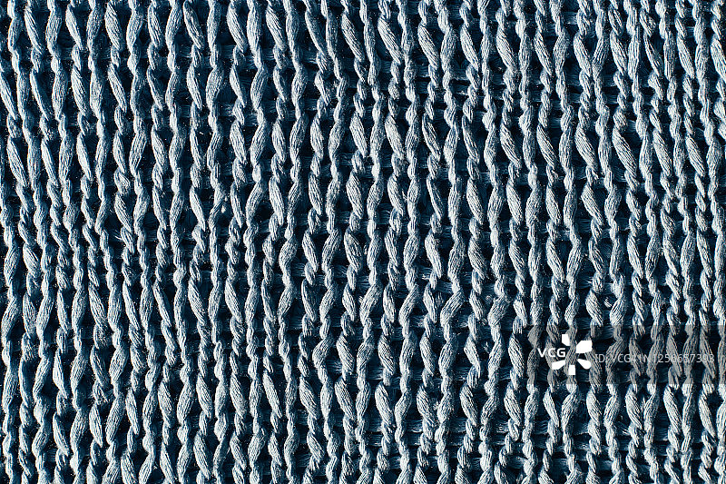 浅蓝色针织纹理特写背景图片素材