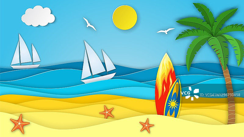 海滩海景图片素材