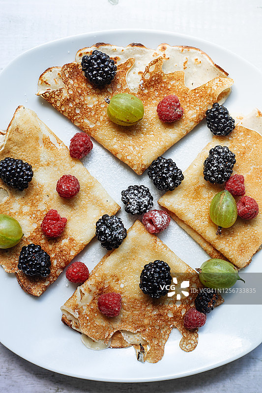 浆果可丽饼图片素材