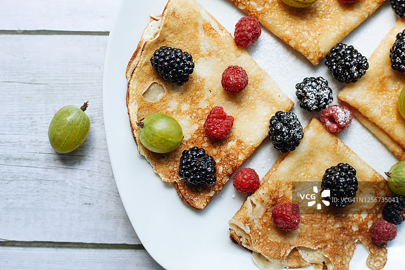 浆果可丽饼图片素材