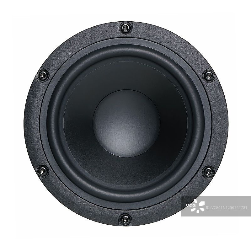 黑色低音扬声器振膜图片素材