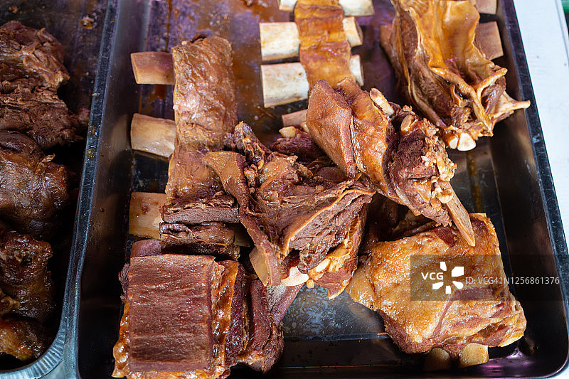 待售的红烧牛肋骨图片素材
