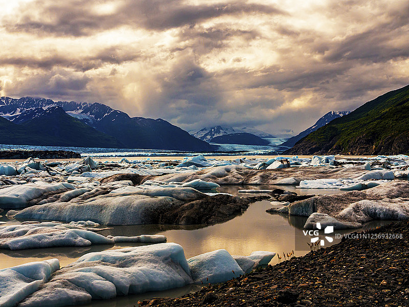 克尼克河冰原图片素材