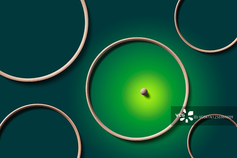 环绕圆环的球体图片素材