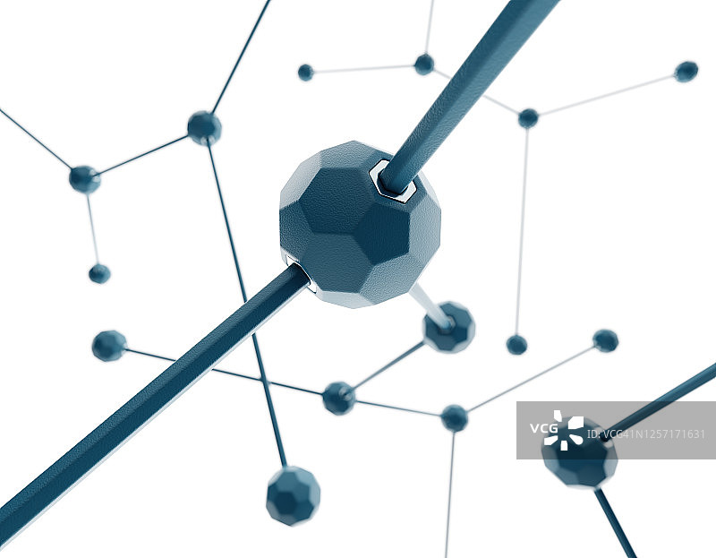 抽象分子形状图片素材