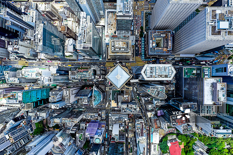 香港城市的无人机视图图片素材