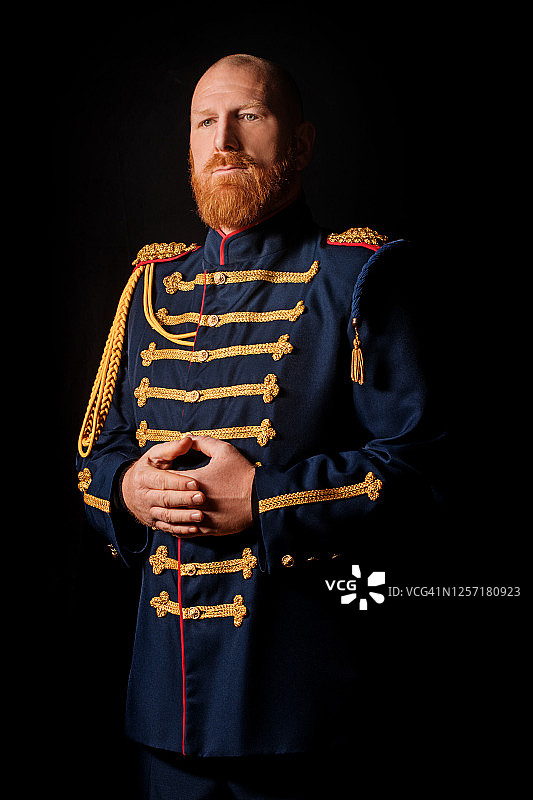 影棚拍摄的历史士兵图片素材