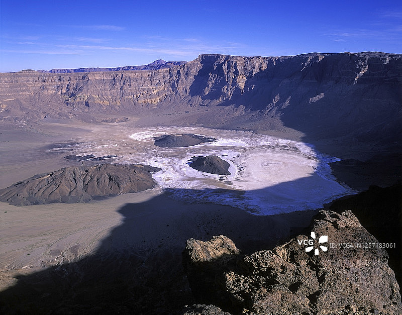 提贝斯提高原，乍得，纳特龙火山口图片素材