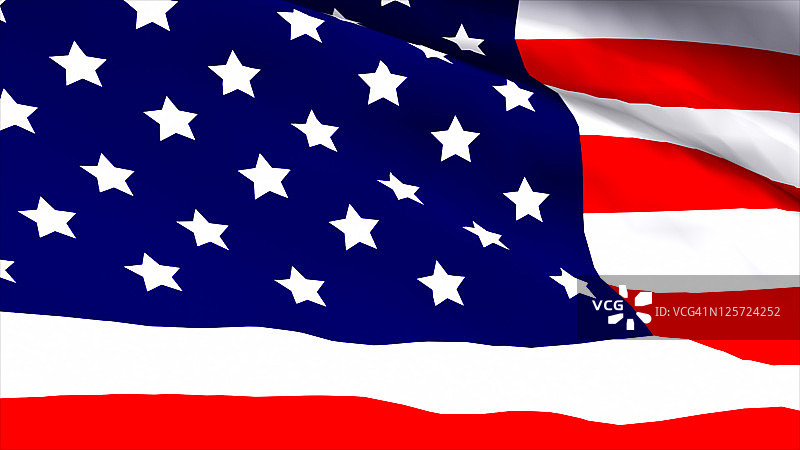 美国国旗3D渲染图片素材