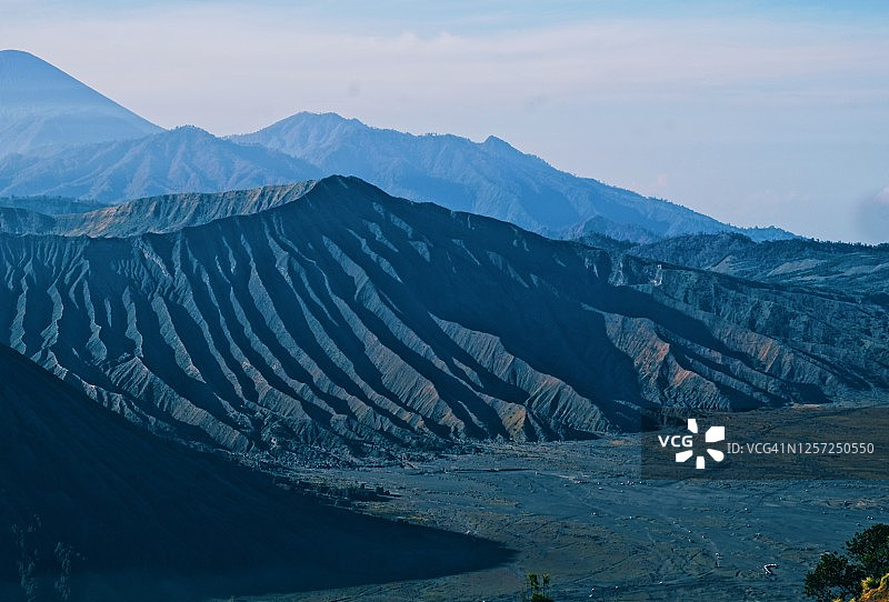 布罗莫火山景观，玛琅，东爪哇图片素材