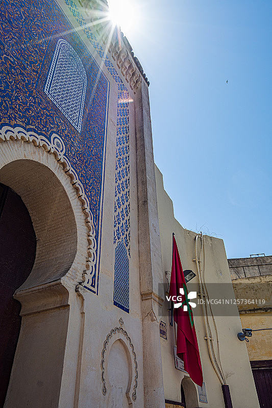 菲斯的蓝色之门 - Bab Boujloud图片素材