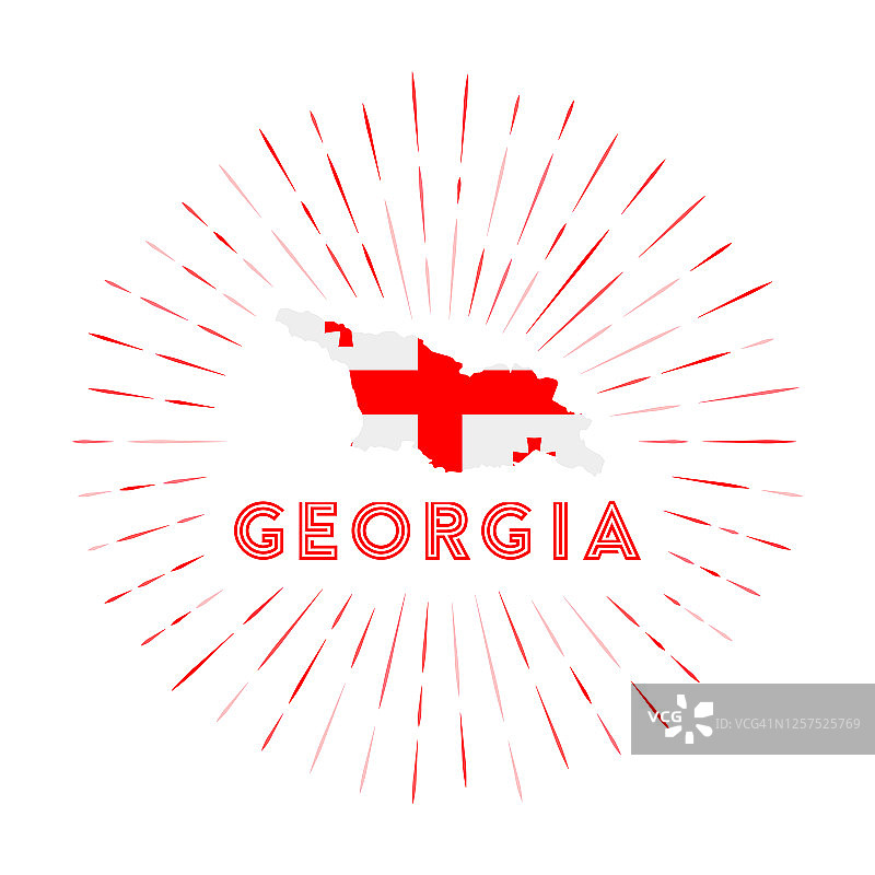 佐治亚州旭日徽章图片素材