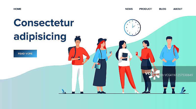 一群大学生或大学生外出图片素材