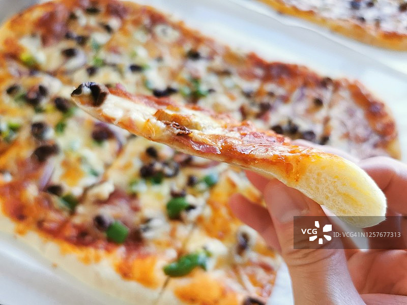 自制至尊披萨图片素材