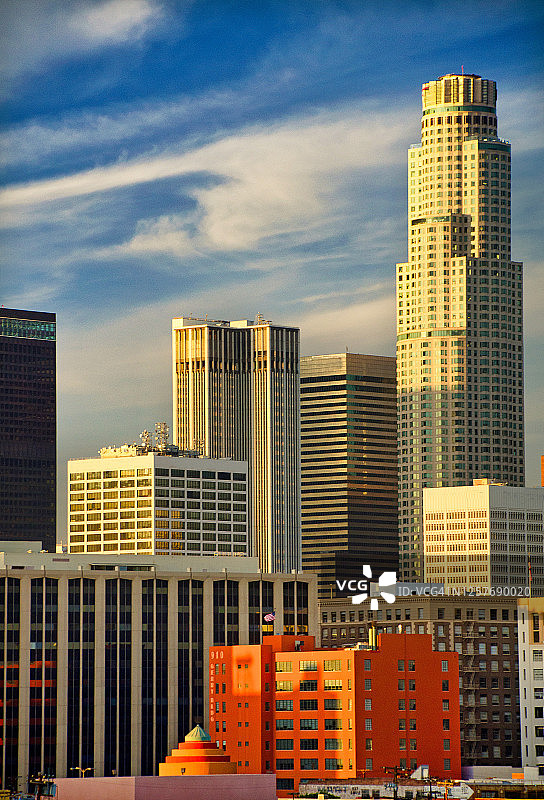 洛杉矶市中心天际线图片素材