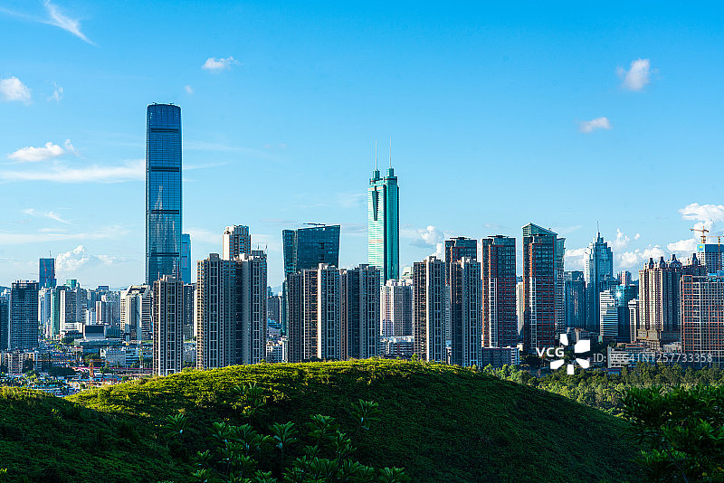 中国深圳城市天际线图片素材