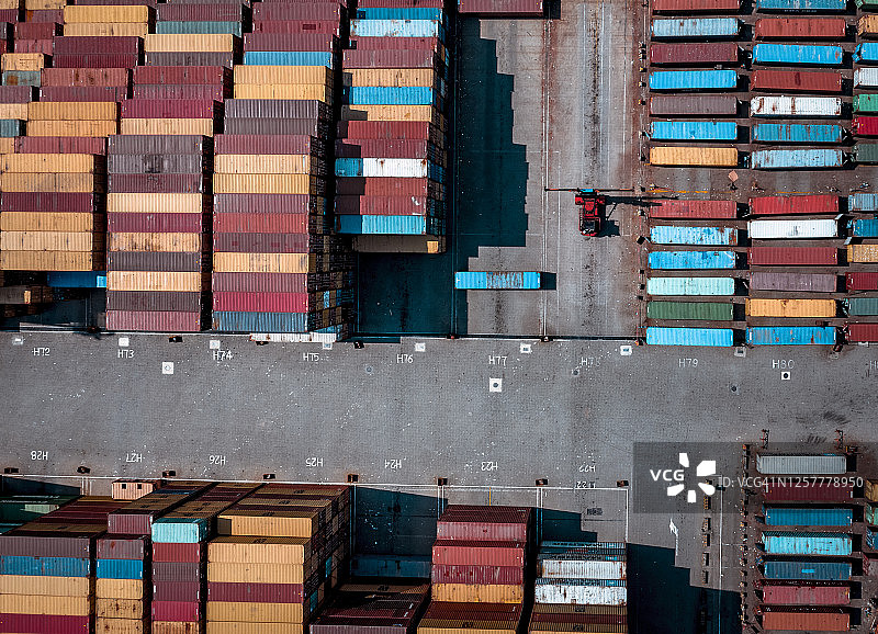 港口物流集装箱船码头图片素材