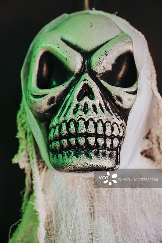 纽约的万圣节骷髅装饰图片素材