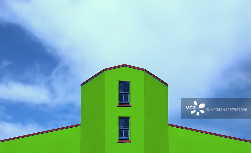 绿色对称图片素材