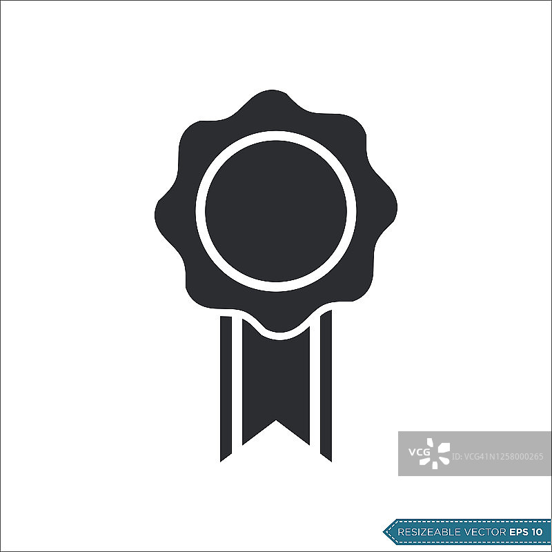 玫瑰花结丝带徽章奖项图标矢量模板图片素材