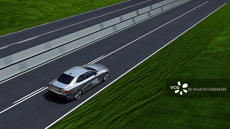 在道路上行驶的汽车图片素材