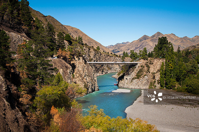 新西兰坎特伯雷汉默斯普林斯怀奥河图片素材