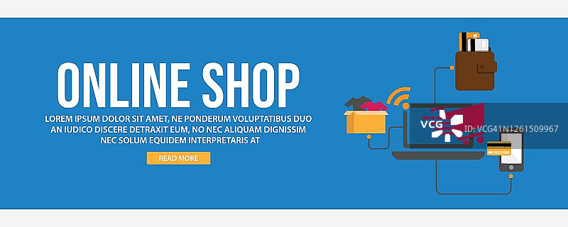 在线购物网页banner模板图片素材