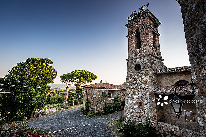 意大利托斯卡纳米埃莫村风光图片素材