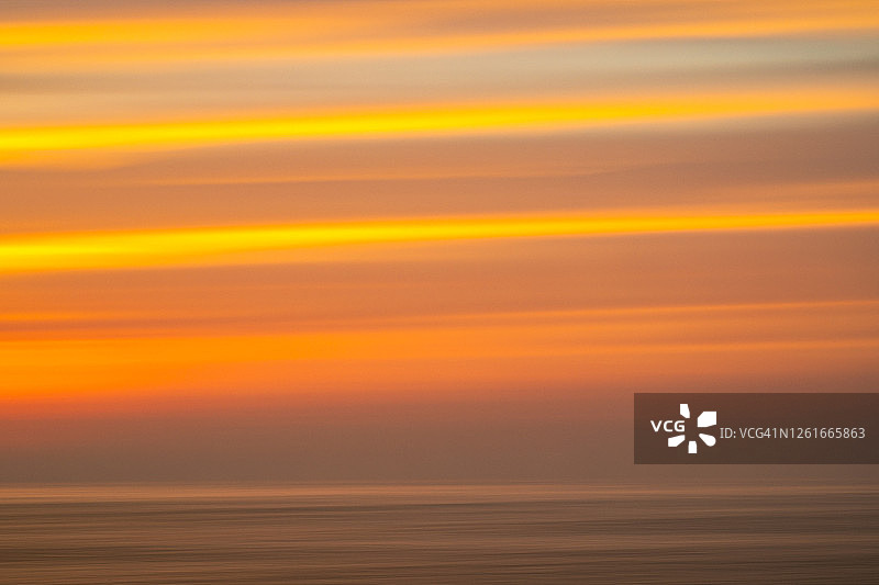 智利日落美景图片素材