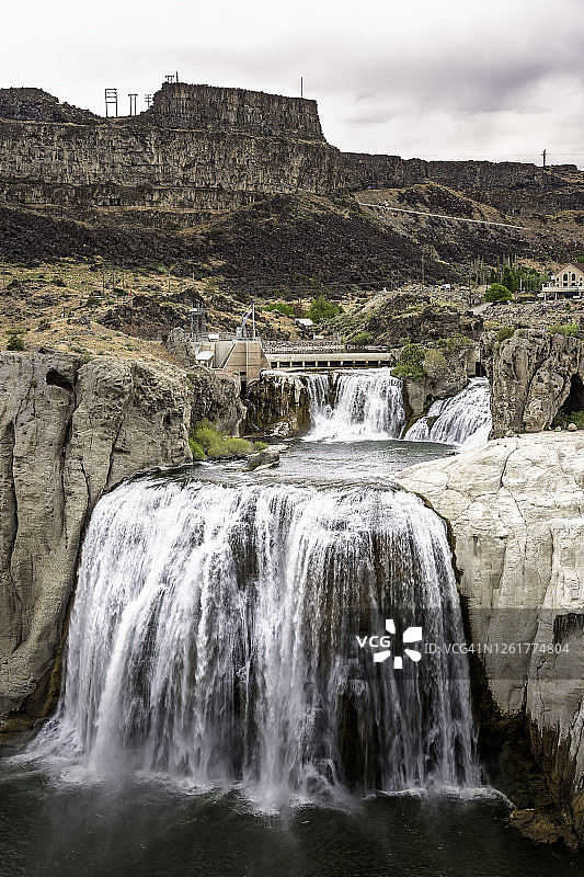 肖肖尼瀑布图片素材