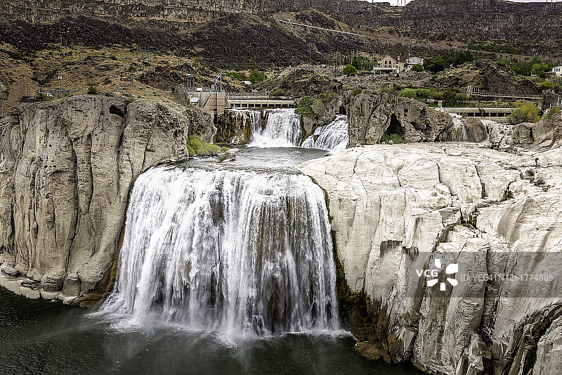 肖肖尼瀑布图片素材