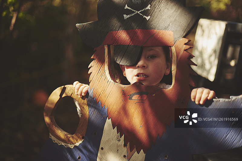 在南瓜农场里的女孩图片素材