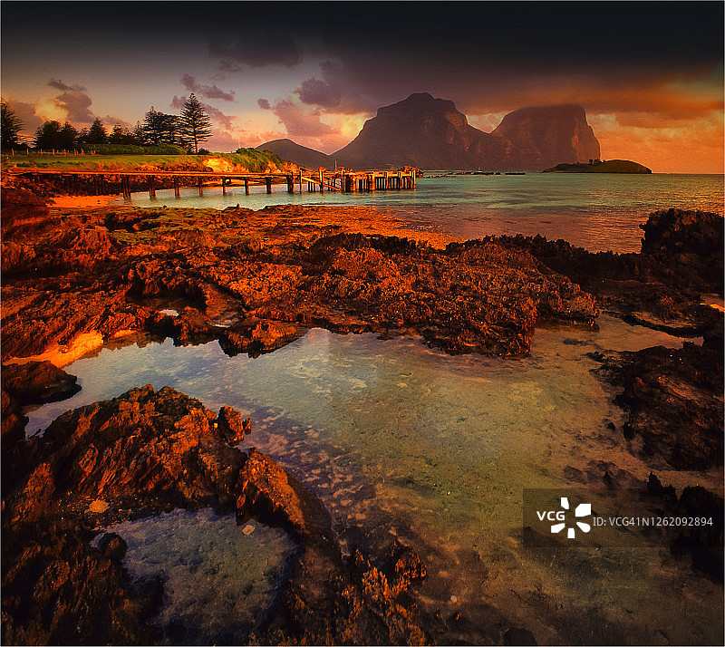 豪勋爵岛，澳大利亚新南威尔士州图片素材