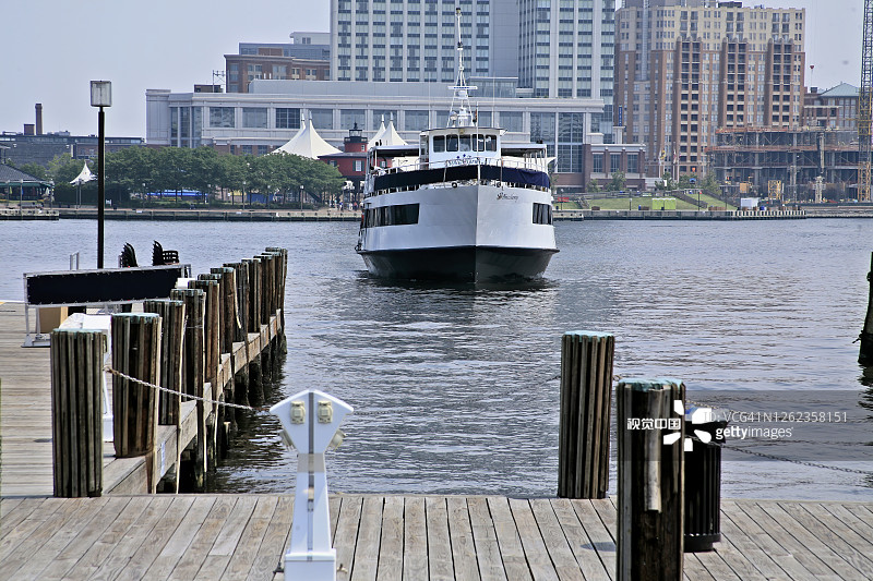巴尔的摩内港的船只图片素材