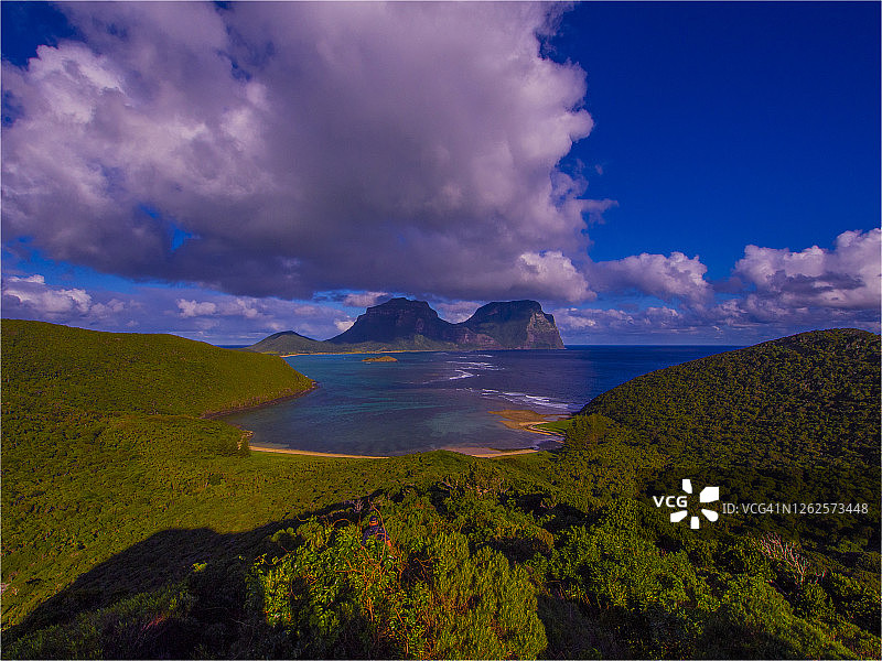 豪勋爵岛的海岸瞭望台，澳大利亚图片素材