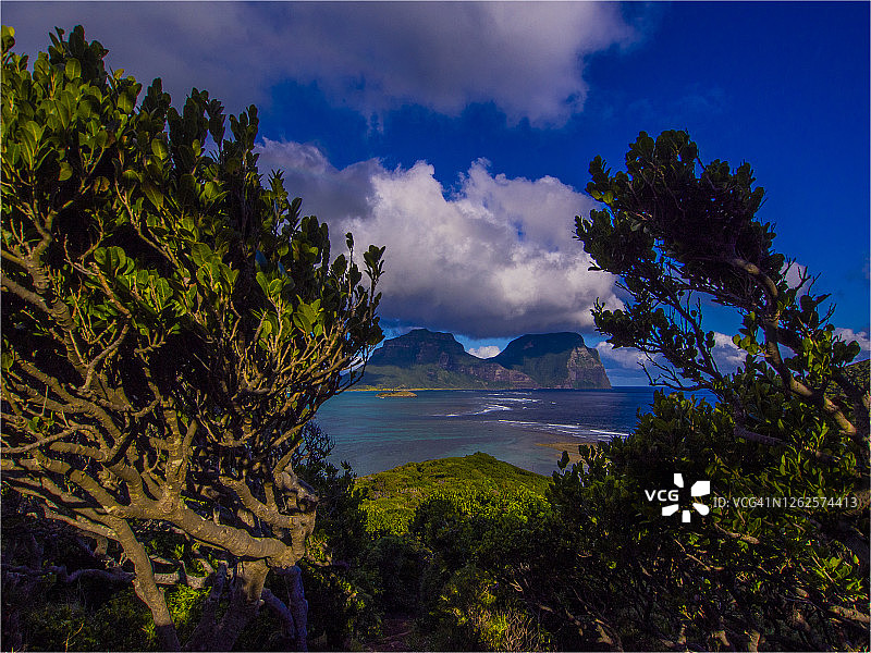 豪勋爵岛的海岸瞭望台，澳大利亚图片素材
