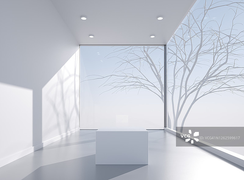 3D渲染现代室内背景图片素材